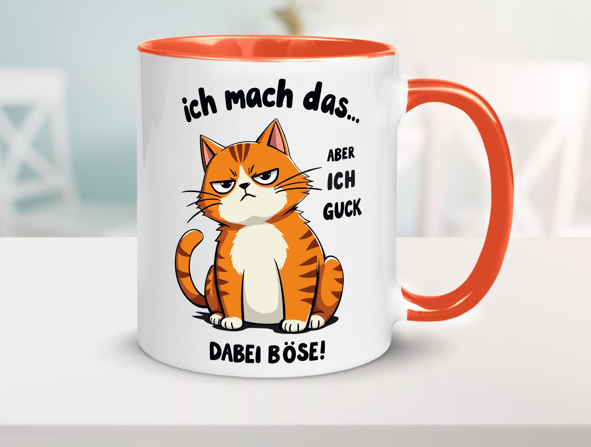 Ich guck dabei Böse | Katze Ironie Geschenk Tierliebhaber Humor lustiger Spruch