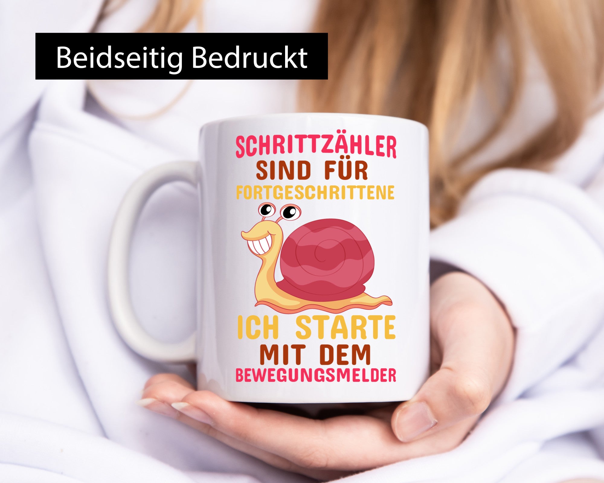 Schrittzähler | Faulpelz Sportmuffel Schnecke Geschenk Humor Geschenkidee
