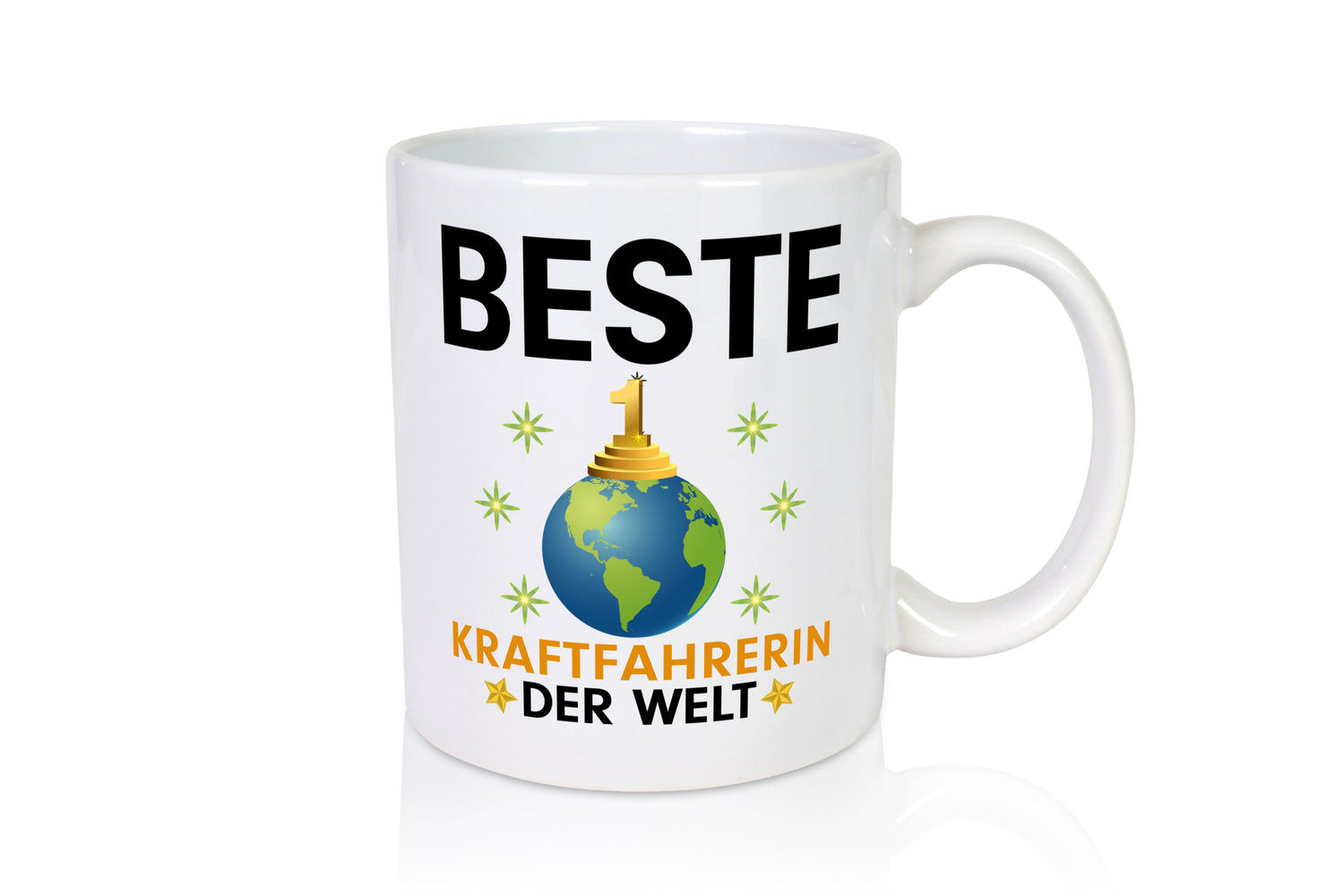 Welt Beste Kraftfahrerin | Lastwagen LKW Fahrerin Humor Geschenkidee Tasse
