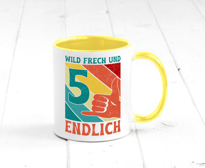 5. Geburtstag | 5 Jahre Wild und Frech Geschenk Geschenkidee lustiger Spruch