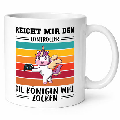 Die königin will Zocken | Gamerin Zockering Gaming lustiger Spruch Geschenk
