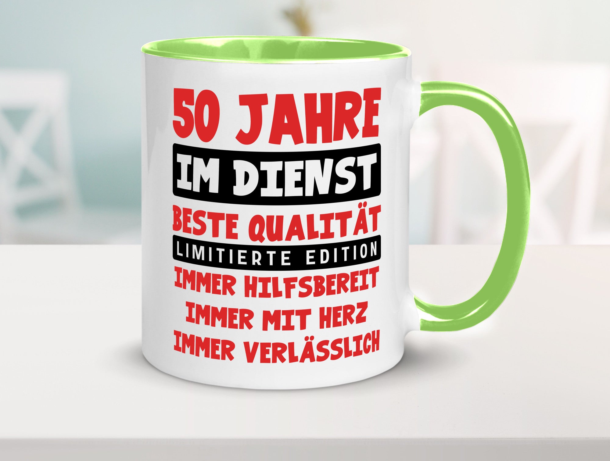 50 Jahre im Dienst | Jubiläum Arbeit v9 lustiger Spruch Geschenk Kollegen Büro