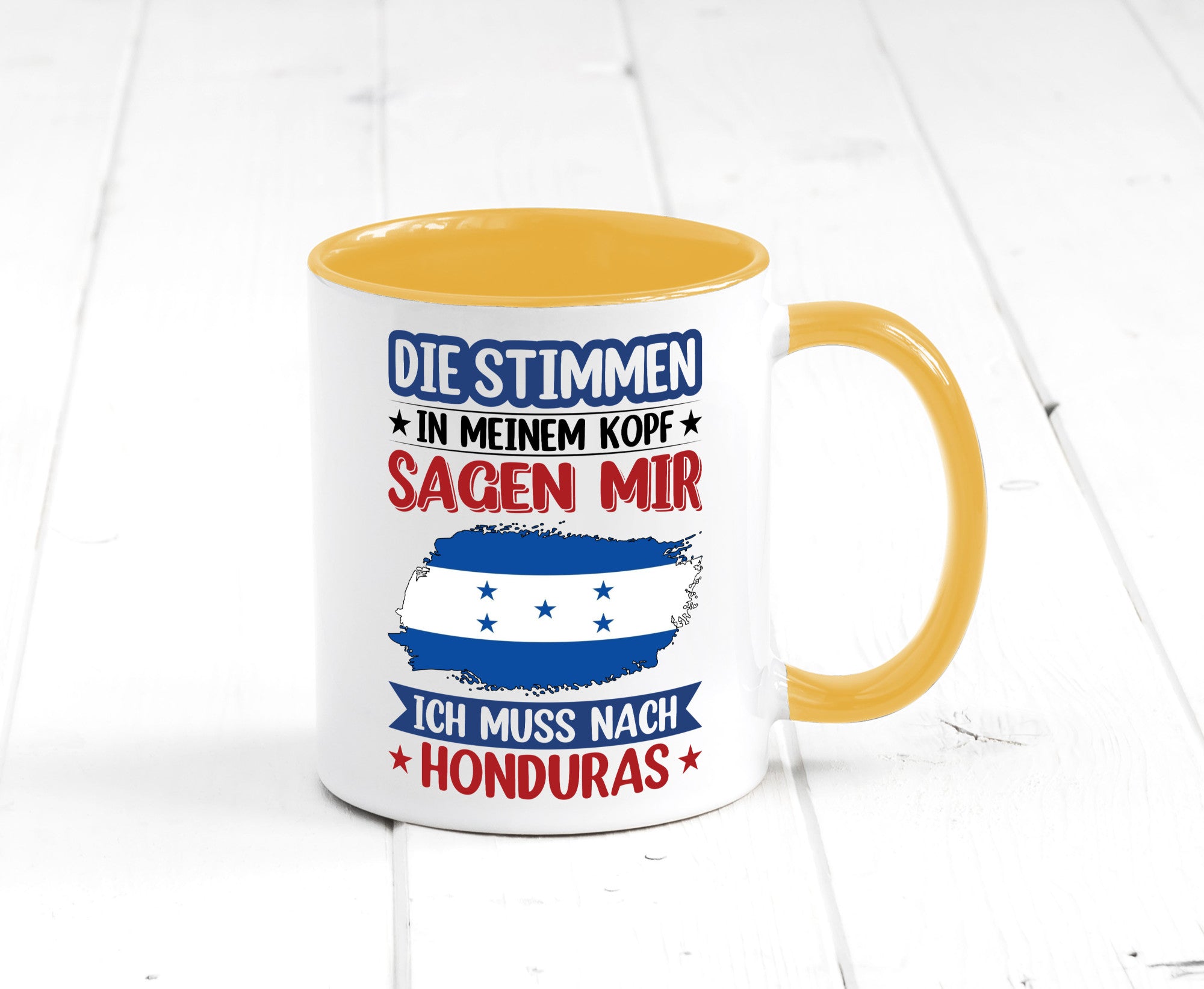 Honduras | Urlaub Stimmen in meinem Kopf Traumland Geschenkidee Humor Tasse