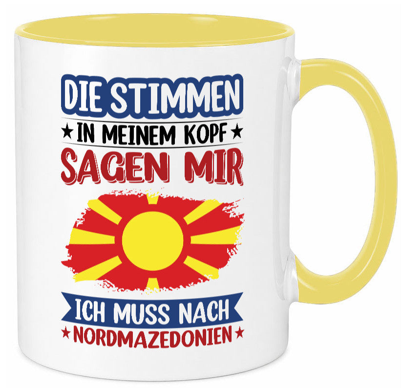 Nordmazedonien | Urlaub Stimmen in meinem Kopf Geschenk Humor Geschenkidee