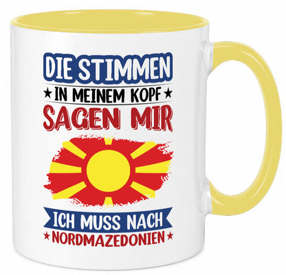 Nordmazedonien | Urlaub Stimmen in meinem Kopf Geschenk Humor Geschenkidee