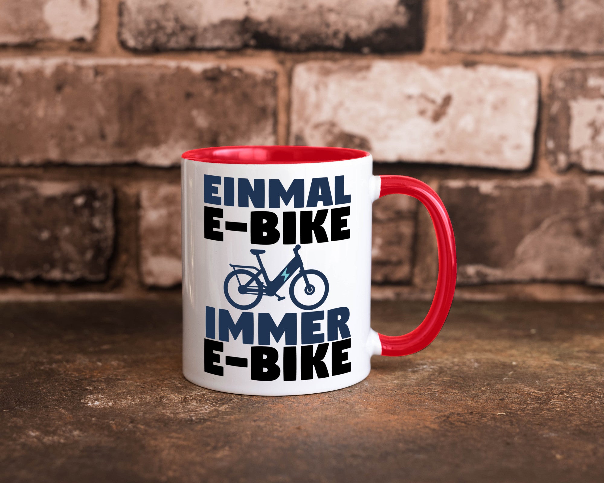 E-Bike Fahrer | Radfahrer Tasse Fahrrad Elektrorad lustiger Spruch Geschenk