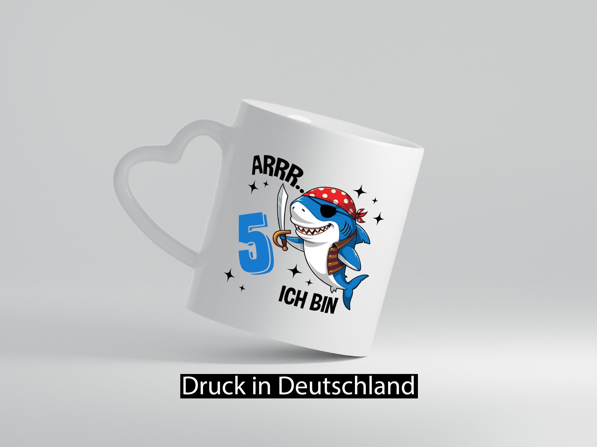 5. Geburtstag | 5 Jahre Arr Pirat Hai Piraten Humor Geschenkidee Tasse
