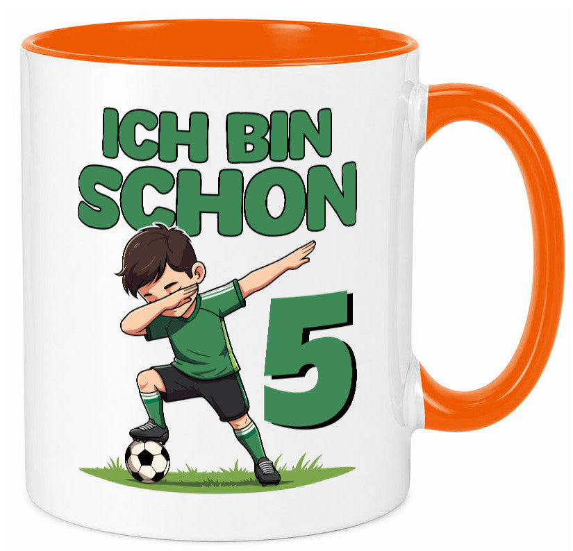 5. Geburtstag | 5 Jahre Fußballer lustiger Spruch Geschenk Geschenkidee Tasse