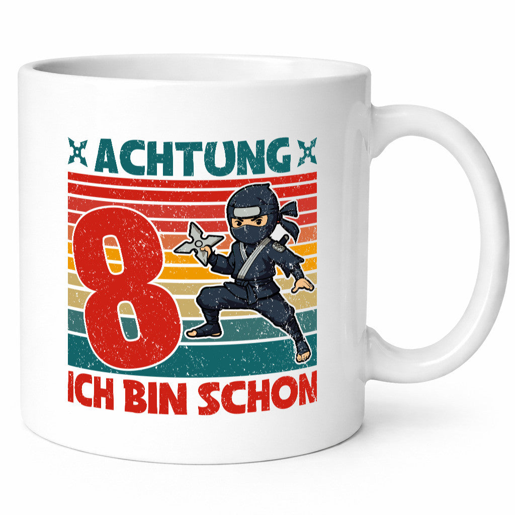8. Geburtstag | 8 Jahre Ninja Kindergeburtstag lustiger Spruch Geschenk