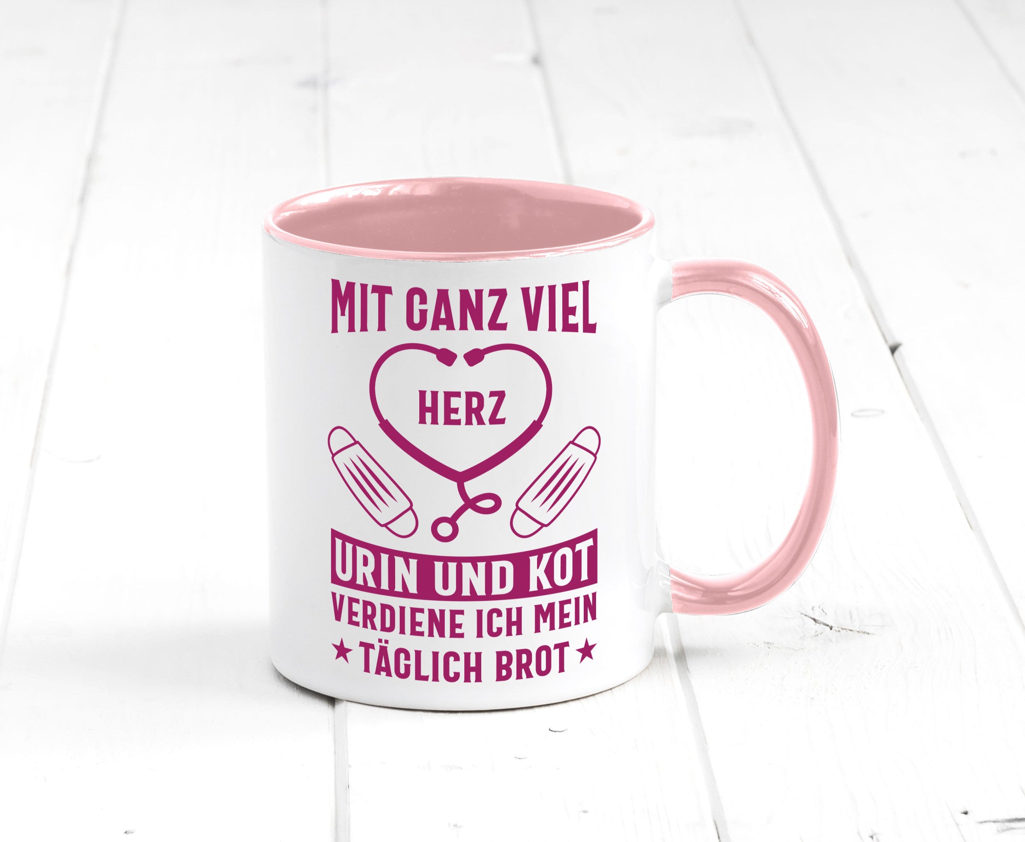 Herz, Urin, Kot, damit verdien ich mein Brot | Stethoskop Geschenk Humor