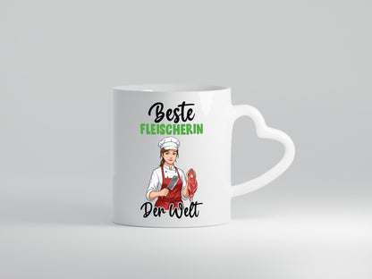 Beste Fleischerin | Schlachterei v2 Geschenkidee Humor Tasse