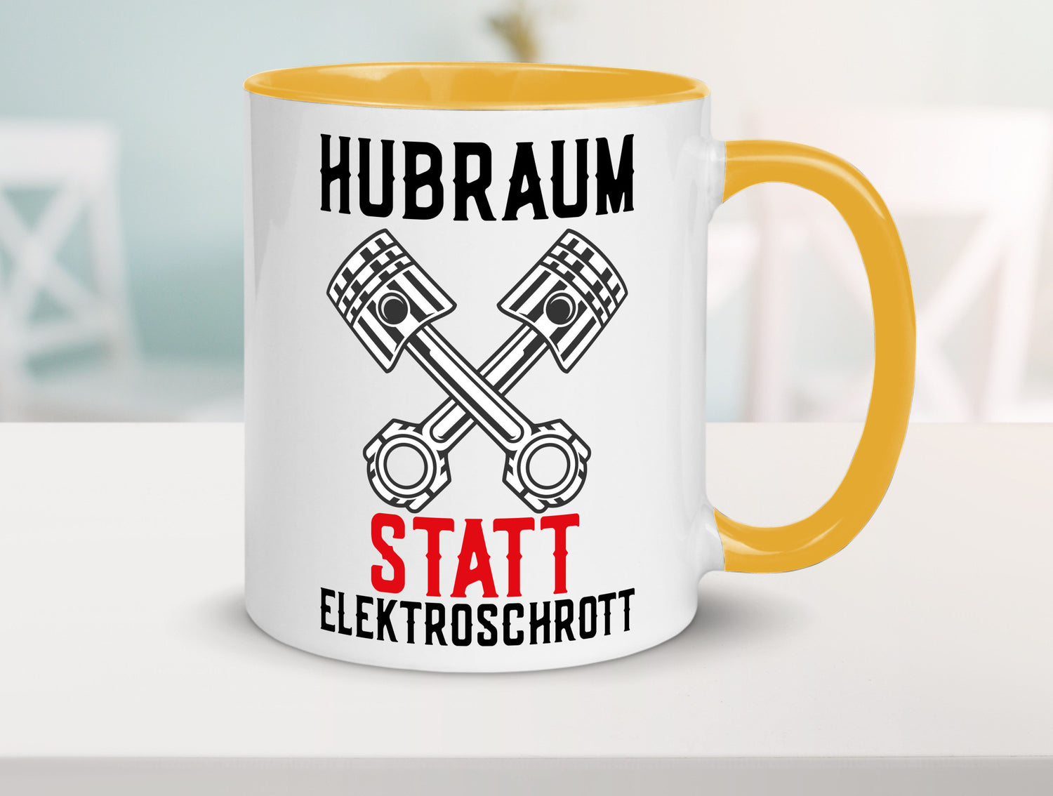 Hubraum statt Elektroschrott | Autofan Verbrennungsmotor Geschenk Humor