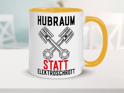 Hubraum statt Elektroschrott | Autofan Verbrennungsmotor Geschenk Humor