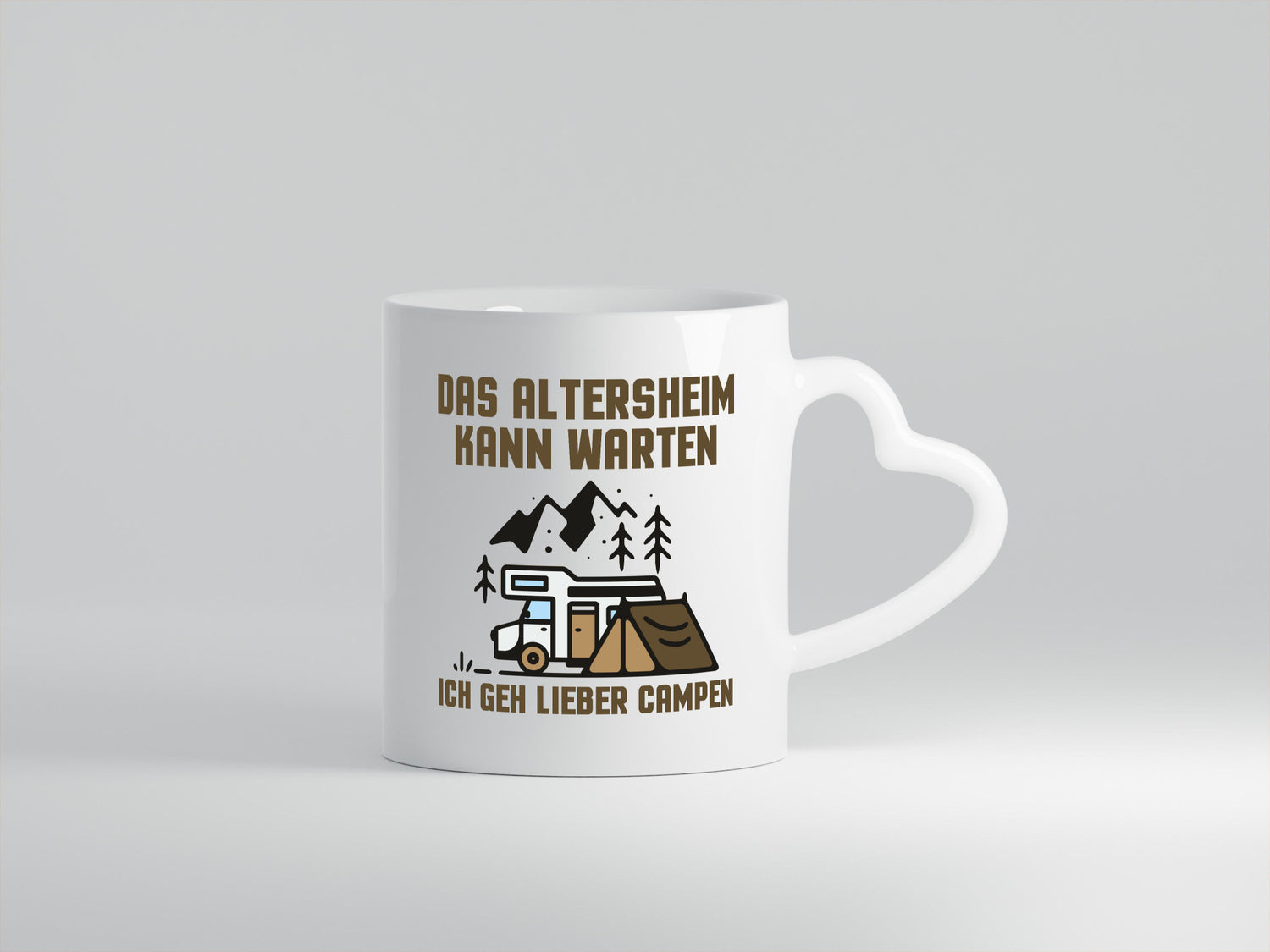 Altersheim kann warten, gehe campen | Wohnmobil Geschenkidee Humor Tasse