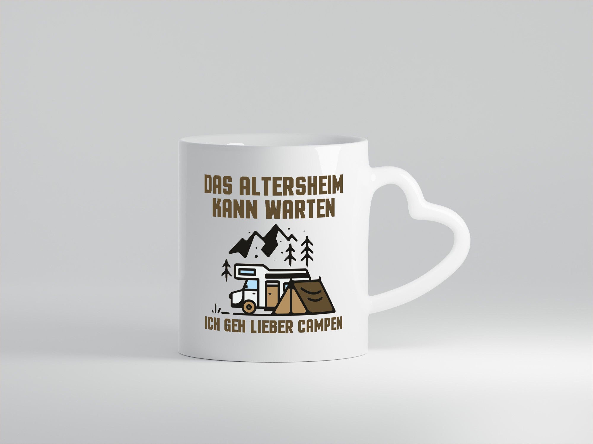 Altersheim kann warten, gehe campen | Wohnmobil Geschenkidee Humor Tasse