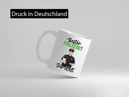 Bester Polizist | Polizei v2 Humor Geschenkidee Tasse