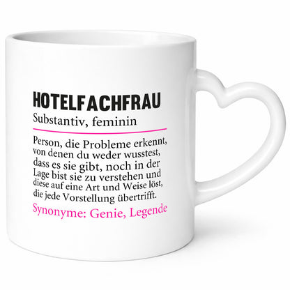 Hotelfachfrau | Beruf Spruch lustig Hotel Arbeit Kollegen Büro Geschenk Tasse