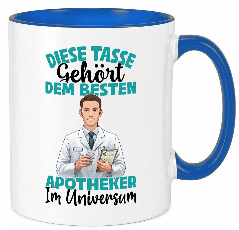 Im Universum: Apotheker | Apotheke Pharmazie Geschenkidee Humor Tasse