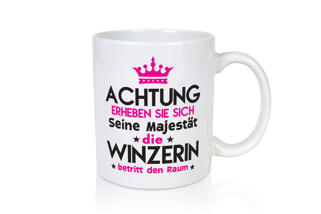 Seine Majestät Winzerin | Weinbauer Wein Humor Geschenkidee Tasse