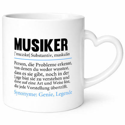 Musiker | Spruch lustig Musik Musikant Humor v2 Geschenkidee Tasse