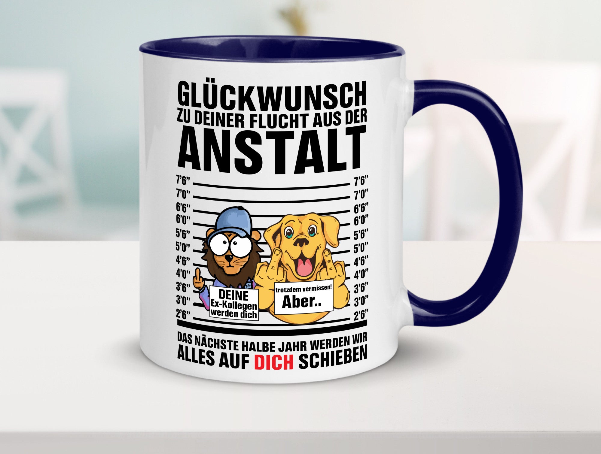 Glückwunsch zu deiner Flucht | Abschiedgeschenk v3 Geschenk Humor Geschenkidee