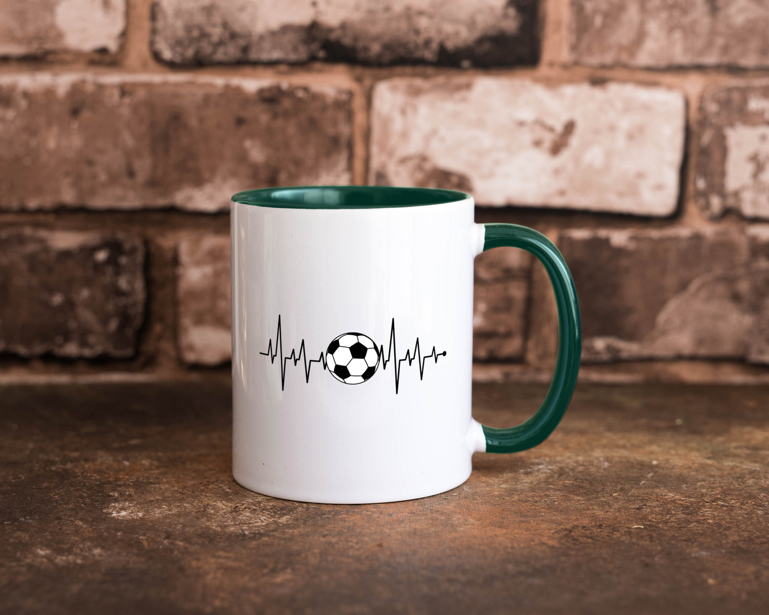 Fußball Herzschlag | Fussballer Verein Sport Team Geschenk Humor Geschenkidee