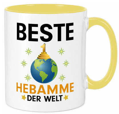 Welt Beste Hebamme | Geburtshilfe Geschenk Humor Geschenkidee lustiger Spruch Tasse