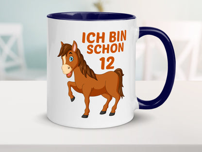 12. Geburtstag | Ich bin schon 12 Pferde Pony Geschenkidee Humor Tasse