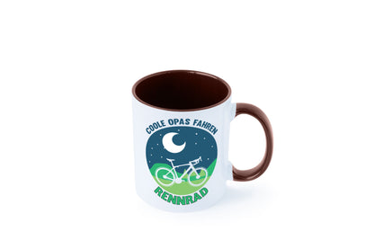 Coole Opas fahren Rennrad | Mond Landschaft Geschenk Familie Geschenkidee