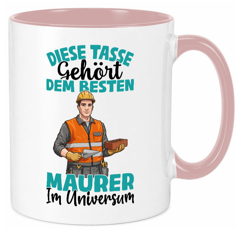 Im Universum: Maurer | Bau Handwerker Geschenkidee Humor Tasse