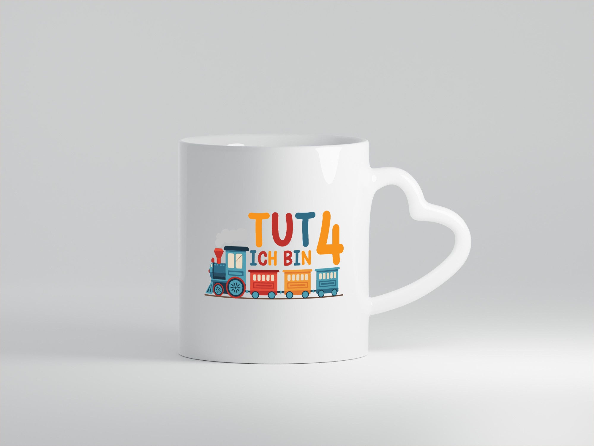 4. Geburtstag | 4 Jahre Eisenbahn Zug junge lustig Geschenkidee Geschenk Tasse