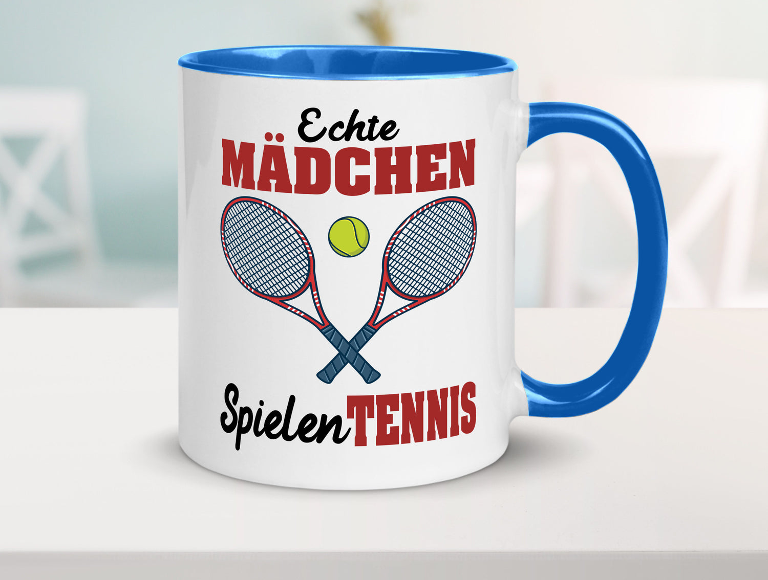 Echte Mädchen Spielen Tennis | Sport Geschenkidee Humor Tasse