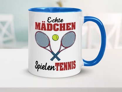 Echte Mädchen Spielen Tennis | Sport Geschenkidee Humor Tasse