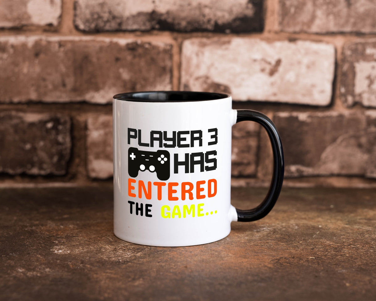 Player 3 | Schwangerschaft Tasse Nachwuchs Eltern Humor Geschenkidee