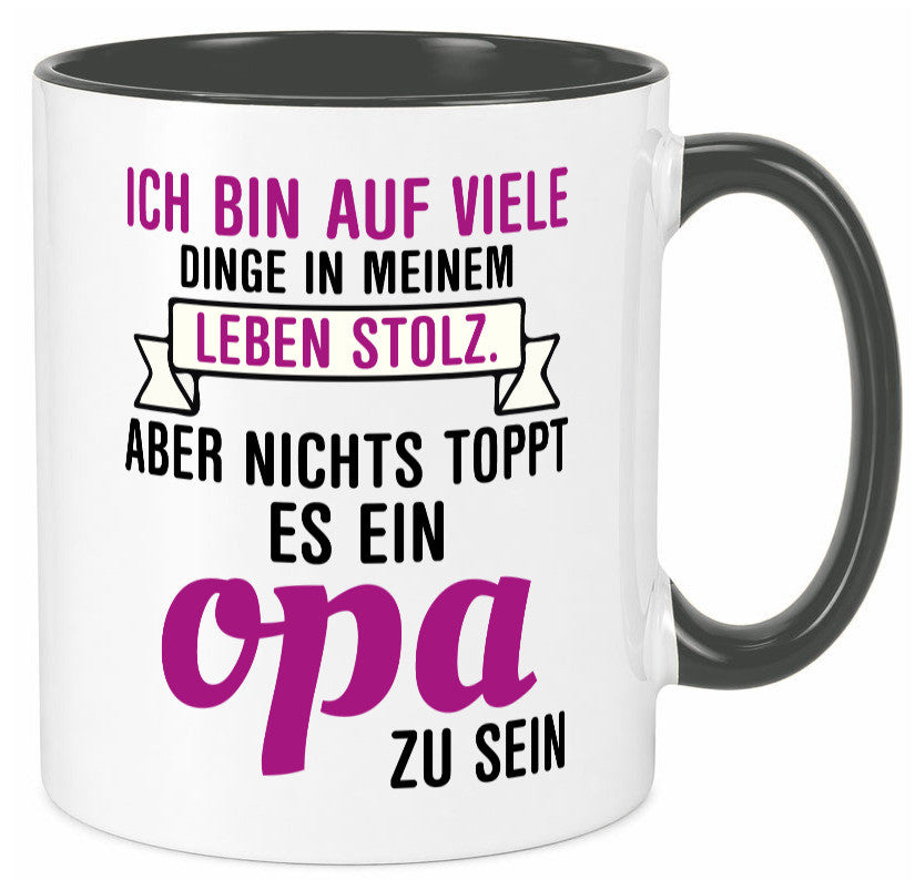 Opa Tasse | Stolzer Großvater Vatertag Enkelkinder Geschenk Familie