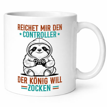 Der König will Zocken | Gamer Zocker lustiger Spruch Geschenk Humor