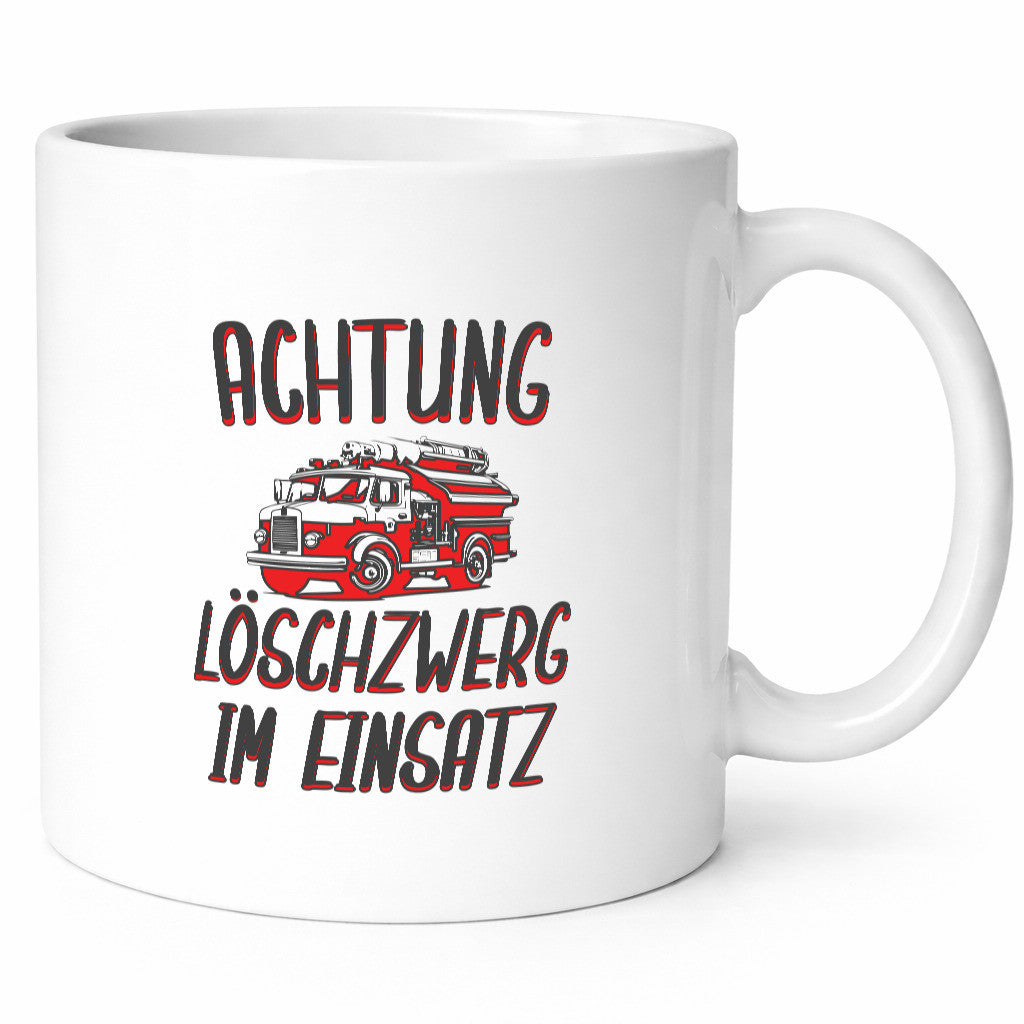 Achtung Löschzwerg im Einsatz | Feuerwehr Feuerwehrkind Geschenk Humor