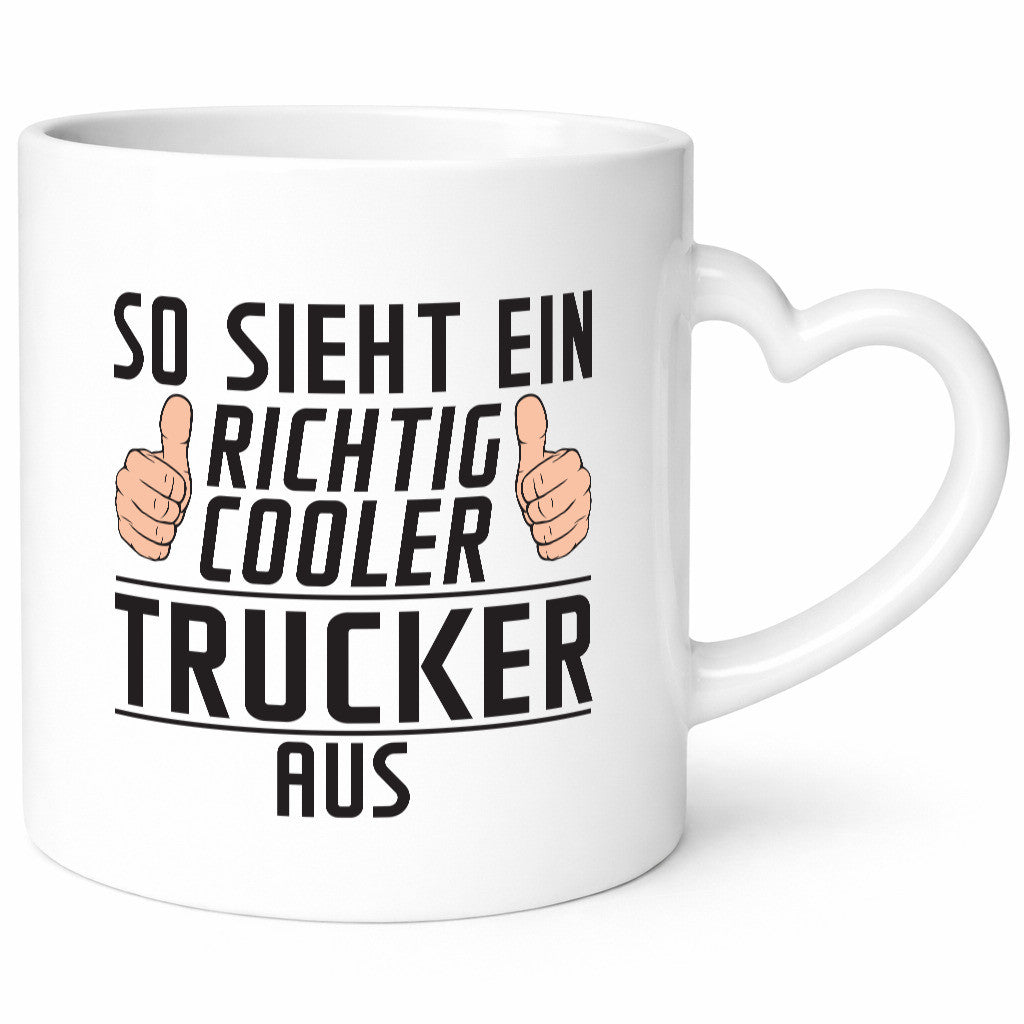 Richtig Cooler Trucker | LKW Fahrer Beruf Humor Arbeit Kollegen Büro