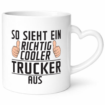 Richtig Cooler Trucker | LKW Fahrer Beruf Humor Arbeit Kollegen Büro