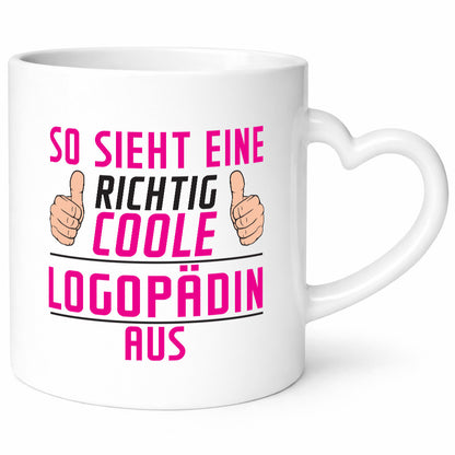 Richtig Coole Logopädin | Sprachtherapie Humor Geschenkidee Tasse