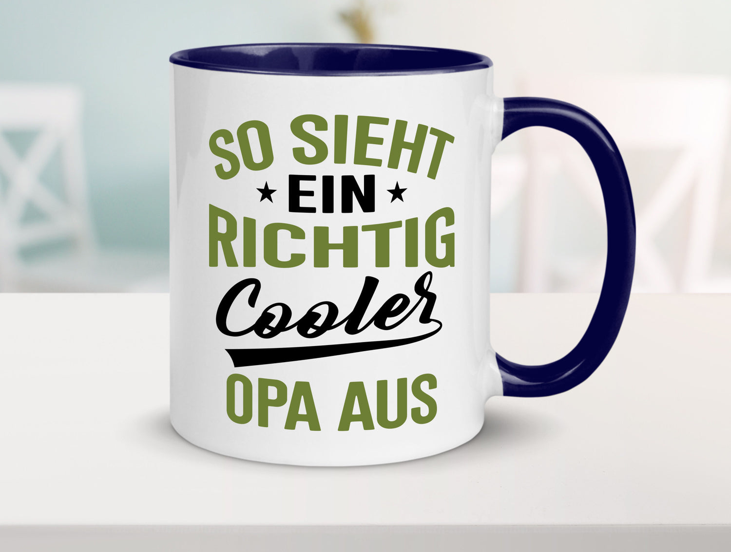So sieht ein richtig Cooler Opa aus | Großvater Geschenkidee Familie Humor Tasse