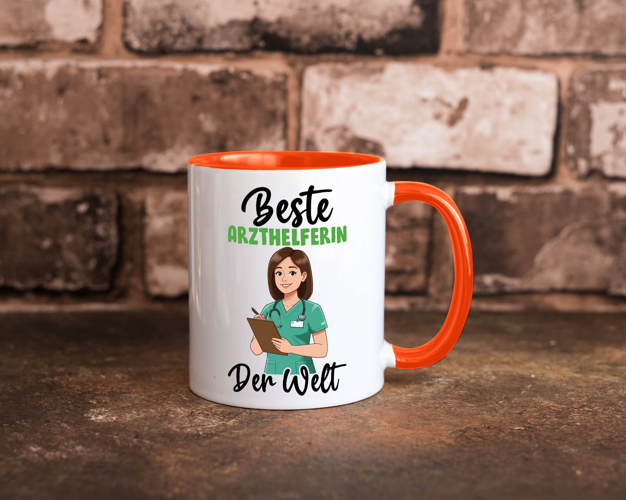 Beste Arzthelferin | Fachangestellte Medizin v2 Geschenkidee Humor Tasse