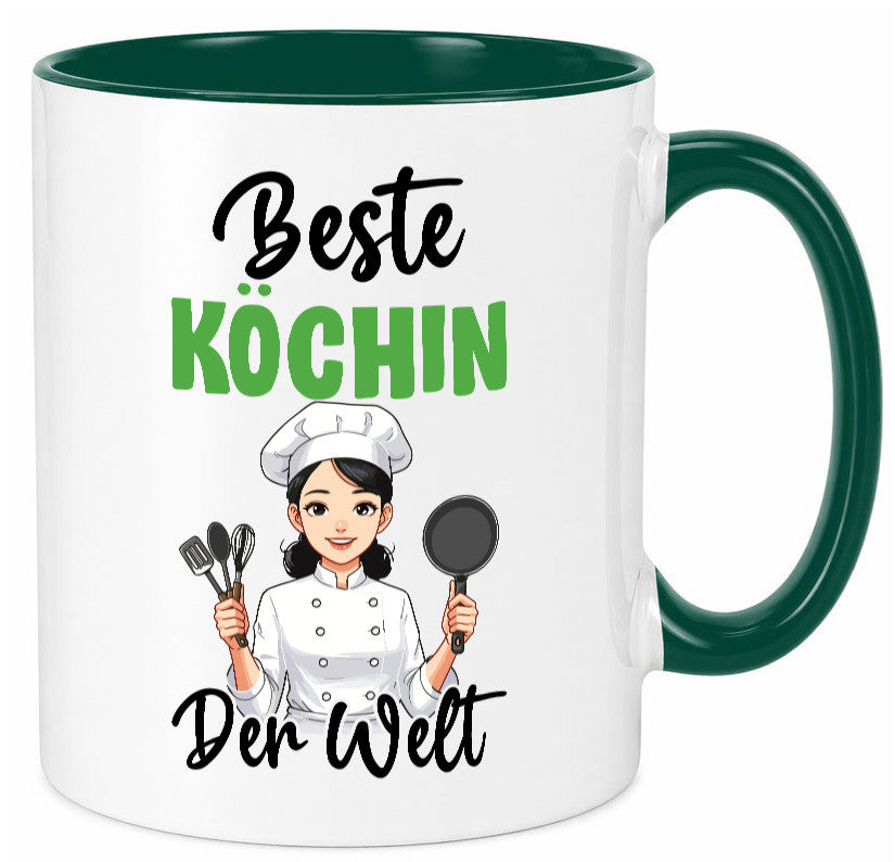 Beste Köchin | Chefköchin Chefkoch v2 lustig Arbeit Kollegen Büro Geschenk Tasse