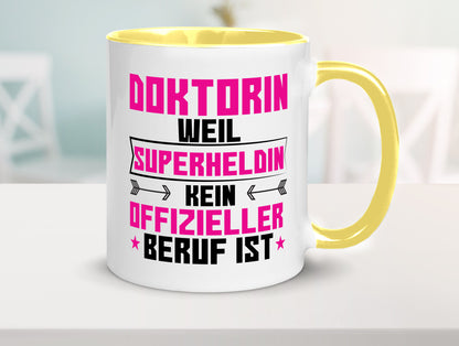 Superheldin Doktorin | Doktorand Doktortitel Geschenkidee Humor Tasse