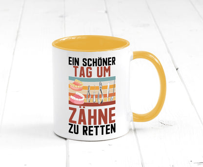 Ein schöner Tag um zähne zu retten | Zahnarzt Geschenk Humor Geschenkidee
