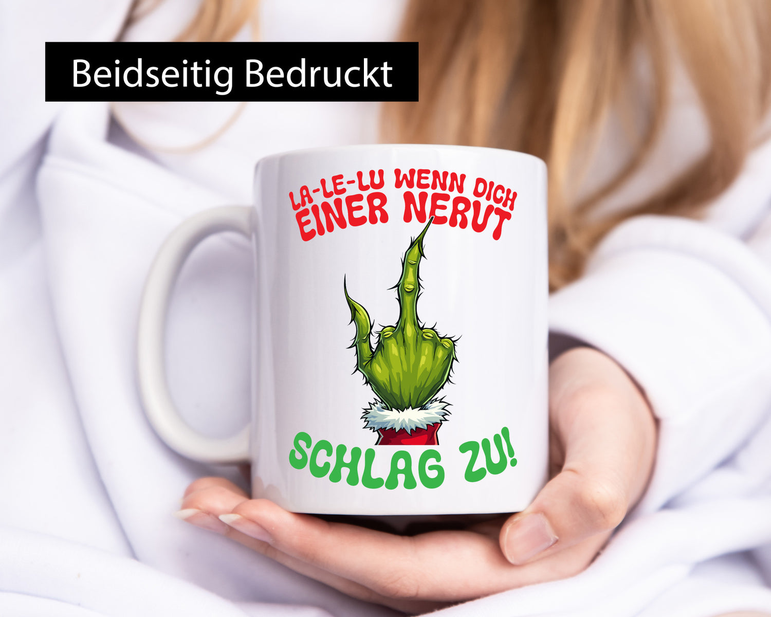La Le Lu | Weihnachten Weihnachtsmuffel Lichter vl15 Geschenkidee Humor Tasse
