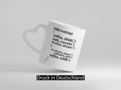 Code Kaffeetrinken | Informatiker Programmierer Nerd lustiger Spruch Geschenk