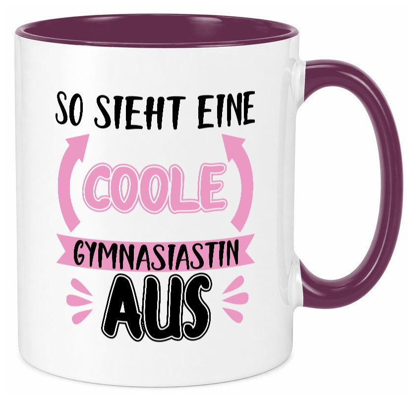 Coole Gymnasiastin | Mädchen Tasse Schülerin lustig Humor Geschenkidee Geschenk