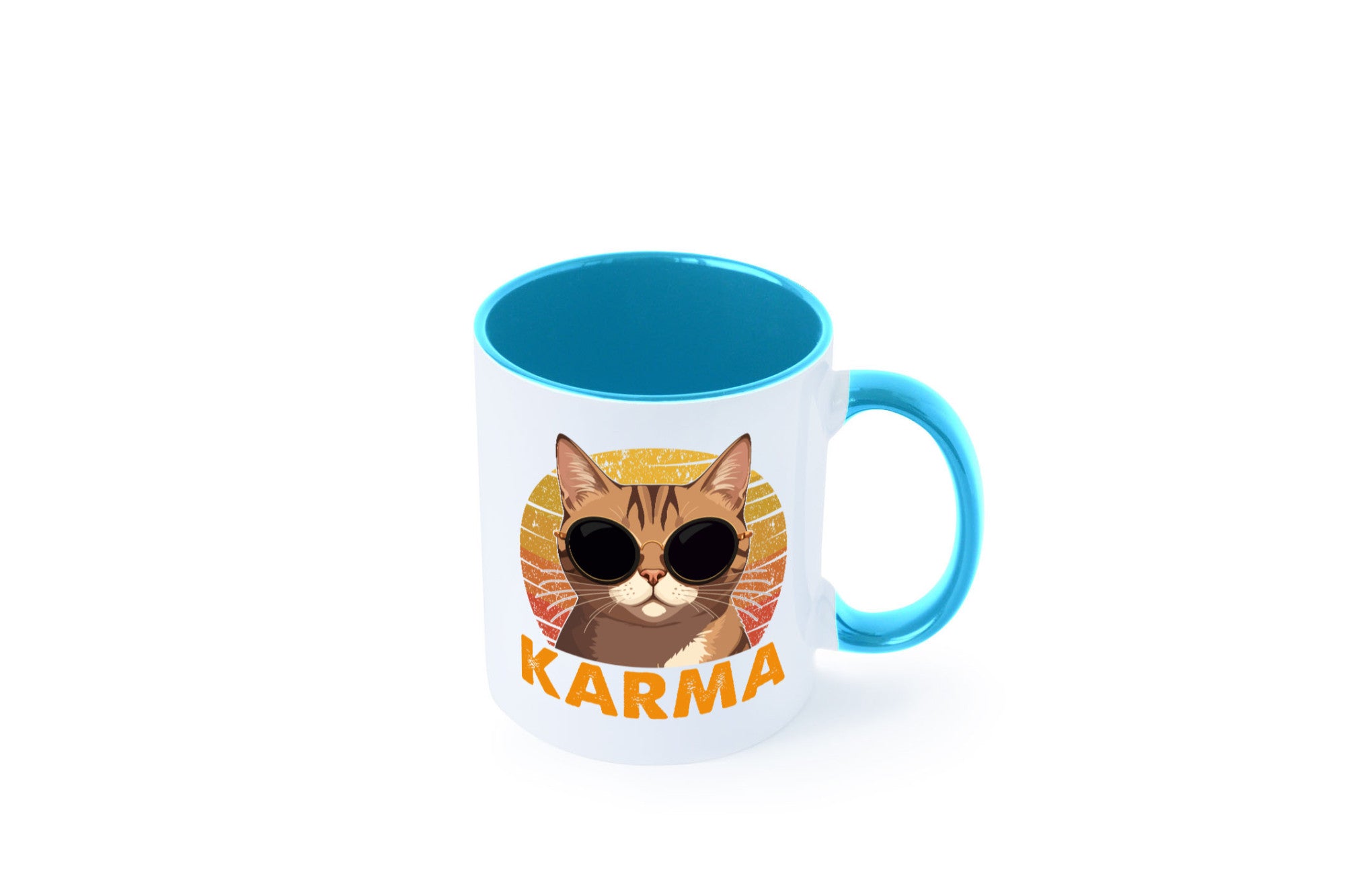 Vintage Katze | Karna Coole lustiger Spruch Geschenk Tierliebhaber Humor Tasse