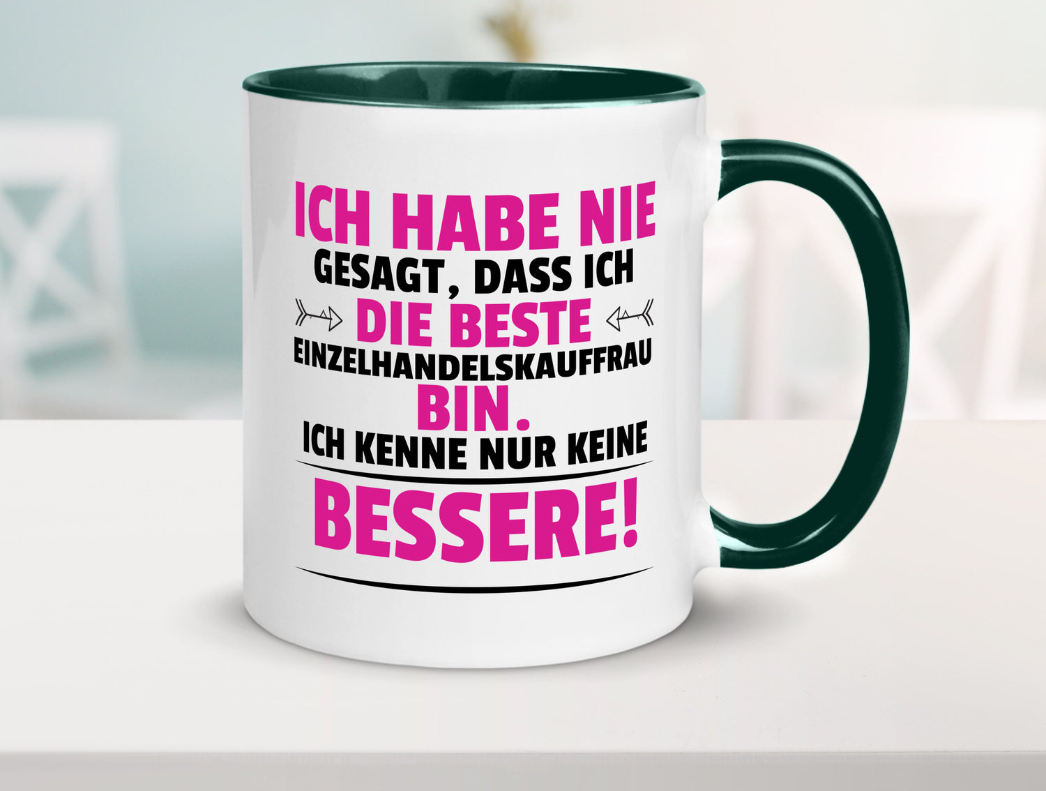 Die Beste Einzelhandelskauffrau | Einzelhandel Geschenkidee Humor Tasse